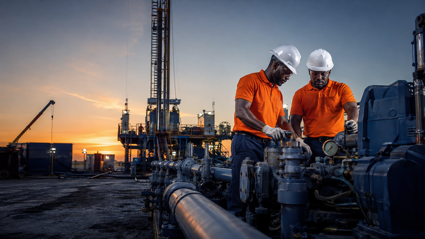 STIS specialists working at an energy site